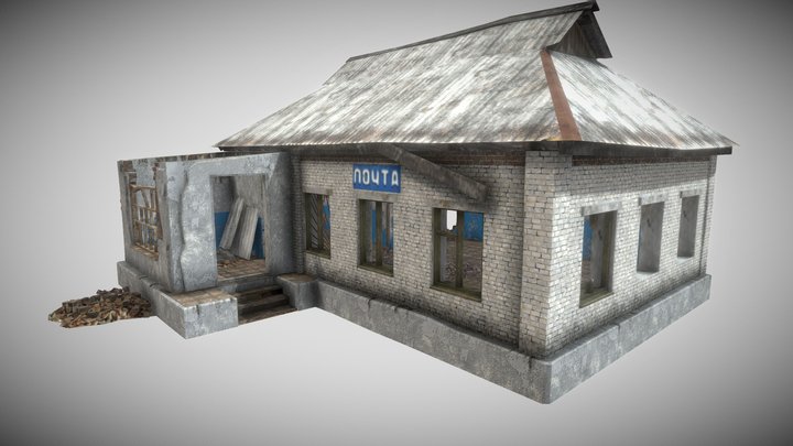 Survival post office (mobile) 3D Model