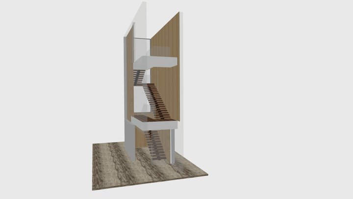 Лестница Горки 2 3D Model