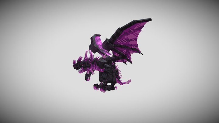 Saphire Dragon 3D Model