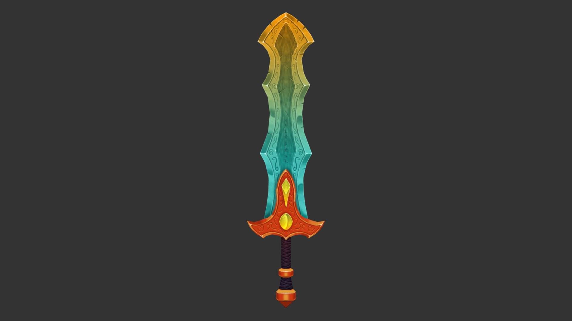 Fallbringer Sword - 3D model by Gabriel Limp (@valoroth) [7981df7 ...