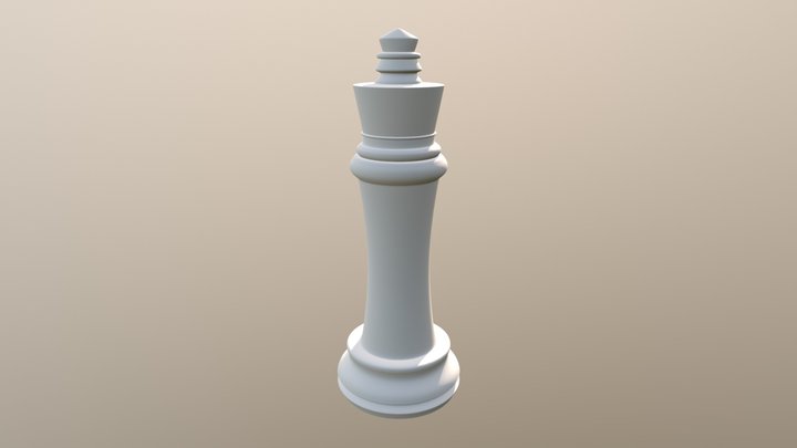 King Chess Piece 3D Model