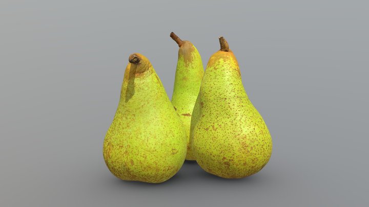 Three More Abbé Fetel Pears 3D Model