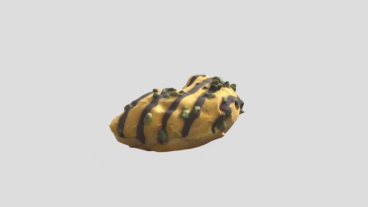 Pistachio donut 3D Model