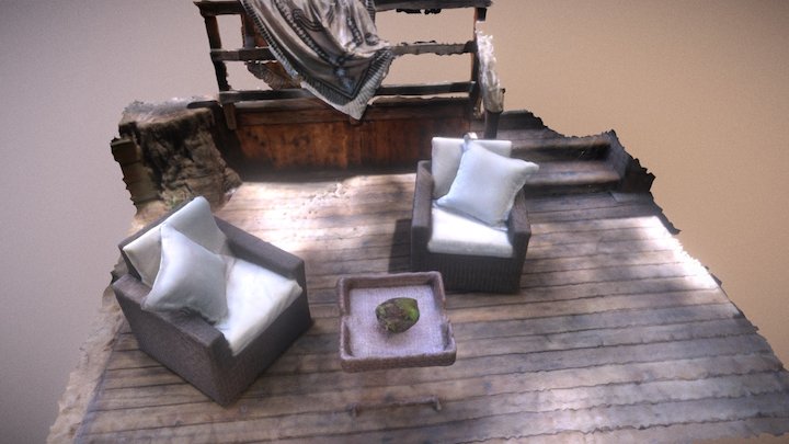 Deck and Chairs - Google Tango 3D Scan 3D Model