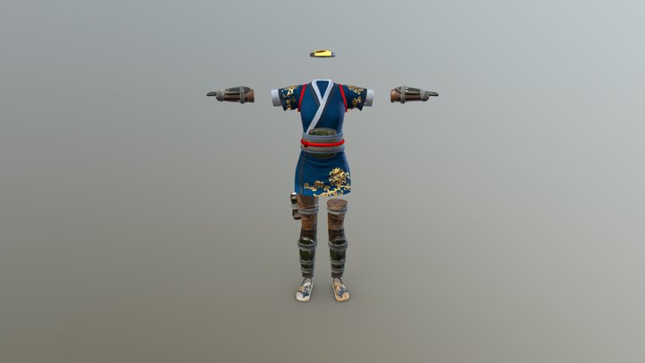 Morph Medieval F Kunoichi 3D Model