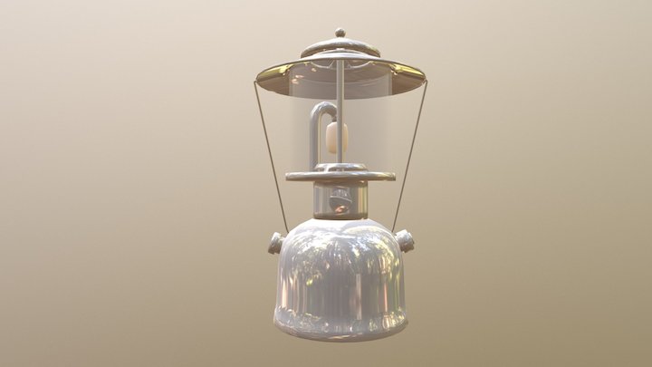 Coleman-Inspired Naphtha Lantern 3D Model
