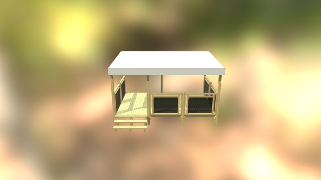 Terrasse couverte 4,50x3,00m