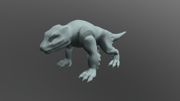 creature sculpt WIP 1 3D Model