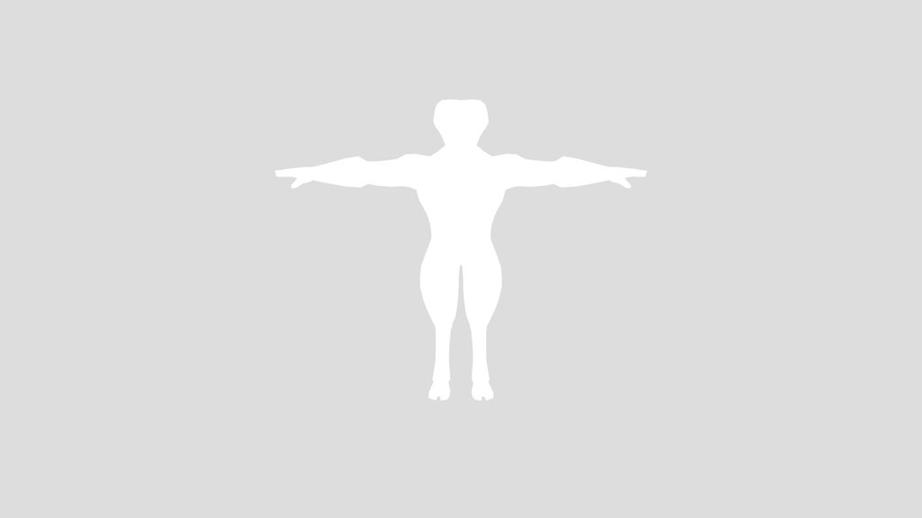 Alien Humanoid Base Mesh