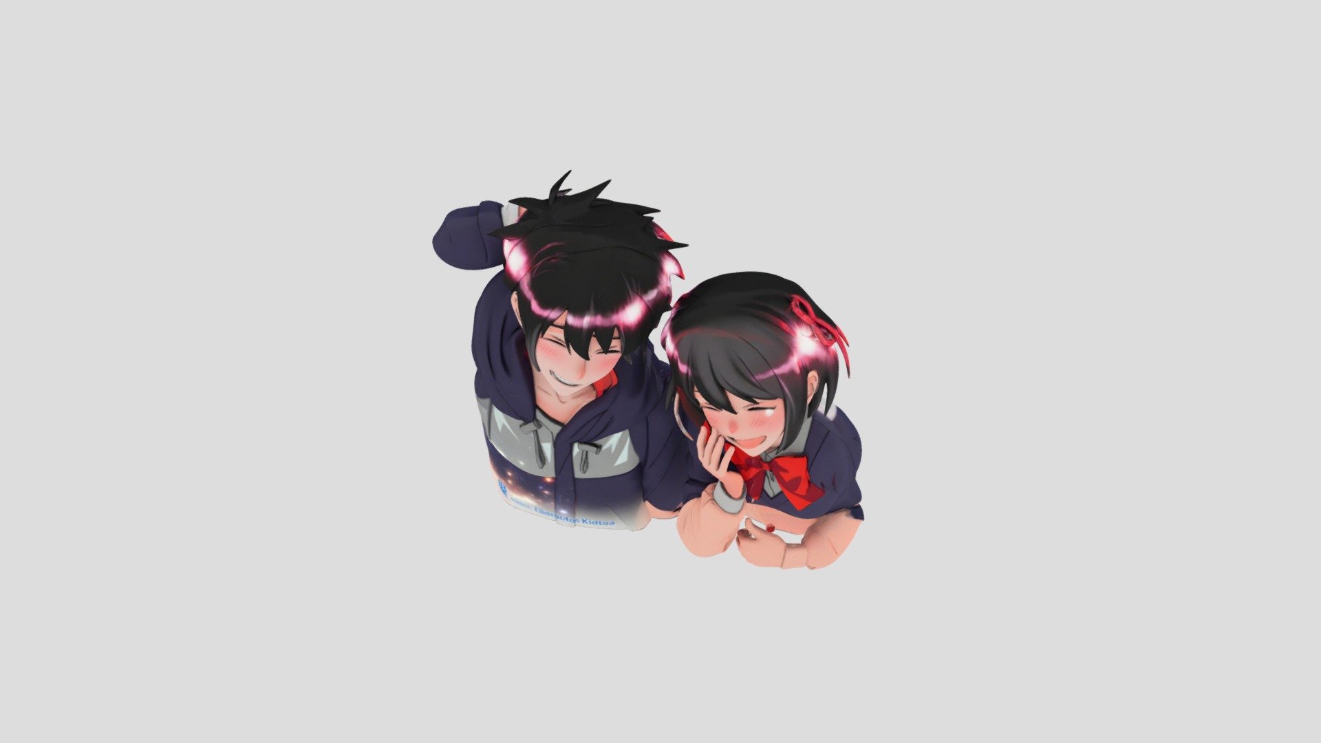 Taki e Mitsuha - 3D model by samuel.souzass2025 [7985c14] - Sketchfab