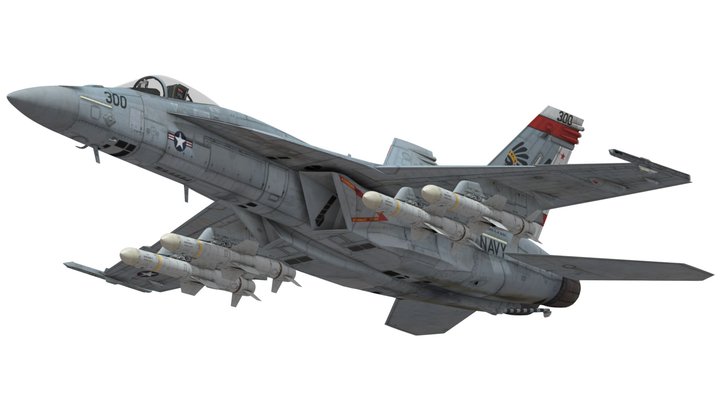 F/A-18E with AGM-84D Harpoon