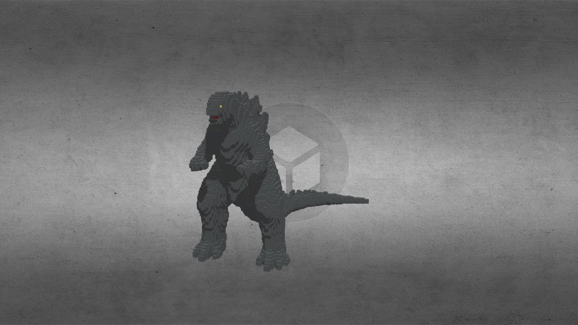 Godzilla【Voxel】 - Download Free 3D model by adiobrick [7987cf6] - Sketchfab