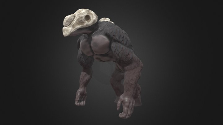 Skull Creature 3D Model