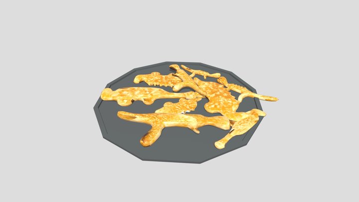 Dinosaur Chicken Nuggets 3D Model