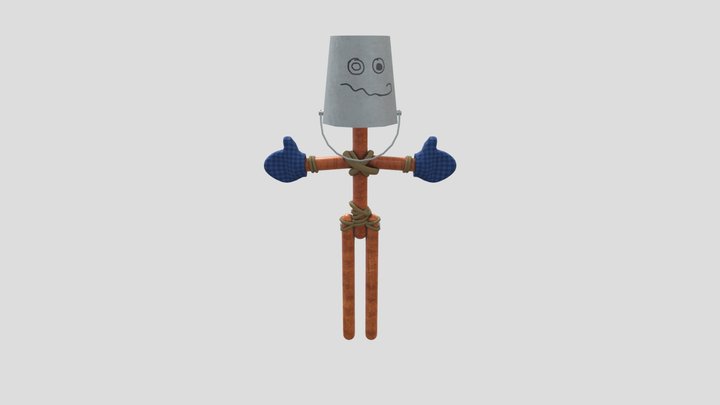 Bucket Bob 3D Model