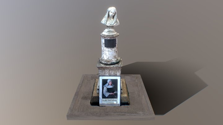 Monumento a Marie Poussepin 3D Model