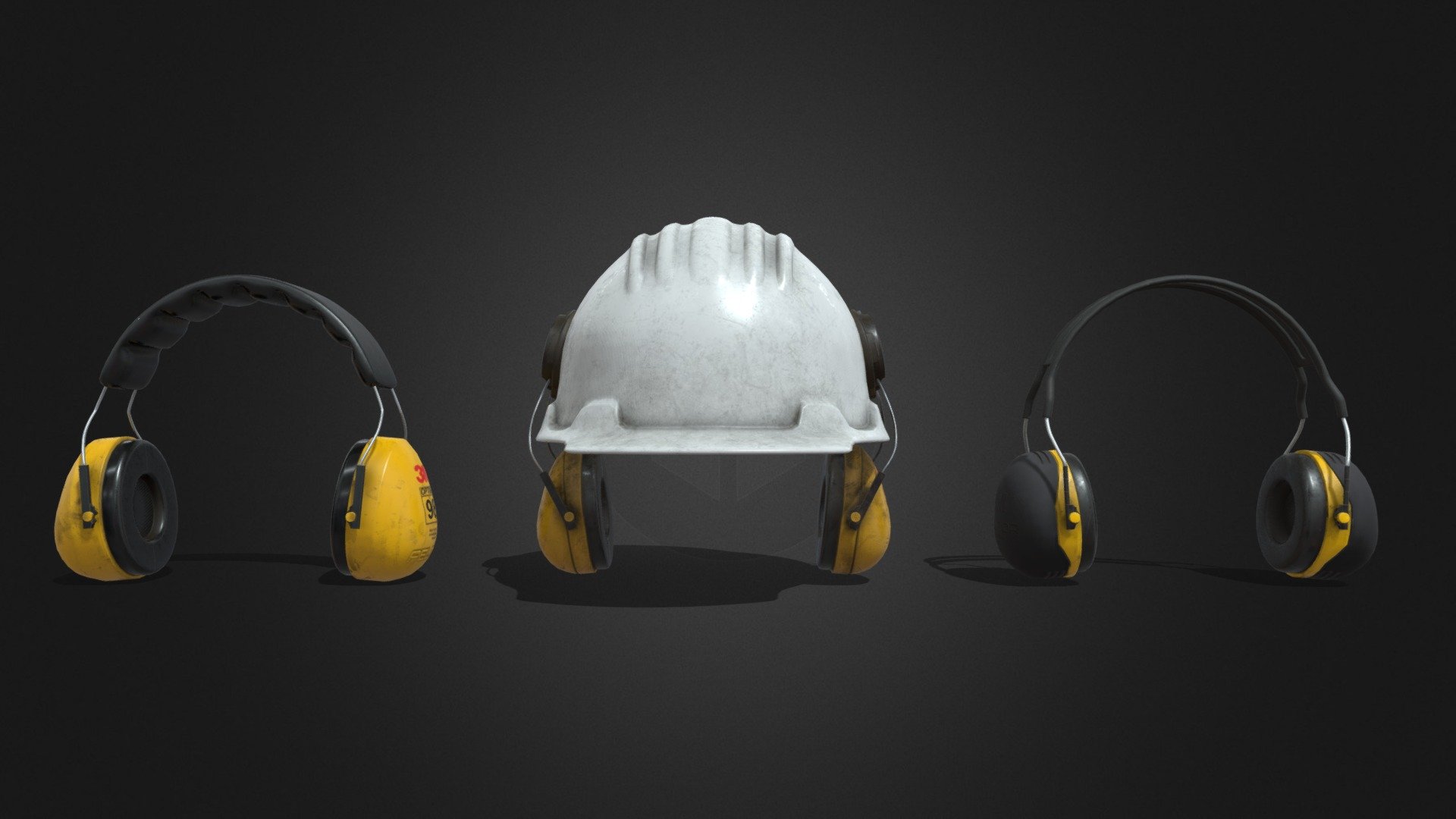 Safety Earmuffs - 3D model by R1CH4RD [798a77b] - Sketchfab