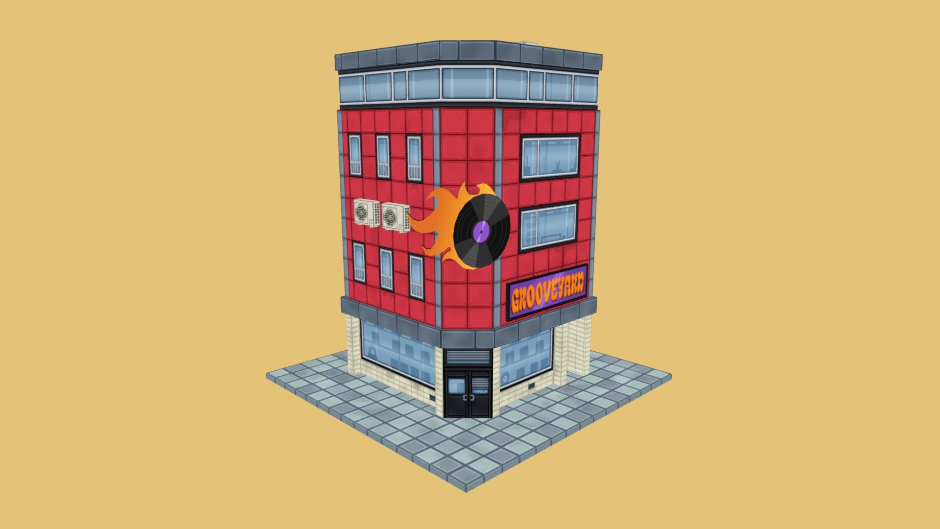 Grooveyard Record Shop - 3D model by Amy_Tange [798c1b1] - Sketchfab
