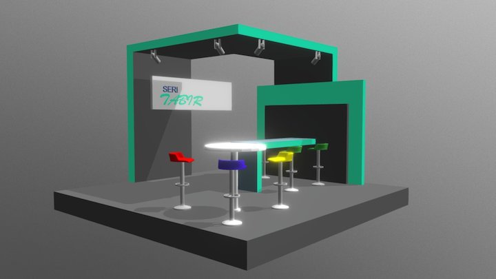 Booth 3D Model