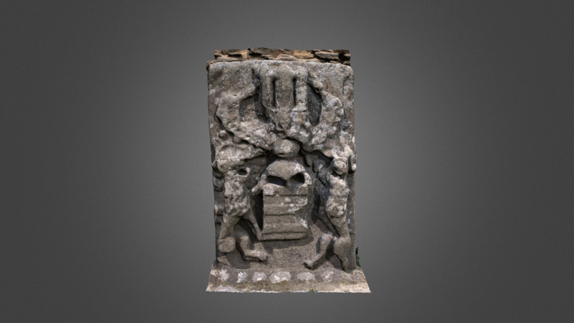 Stele at the abbey Saint-Mathieu de Fine Terre