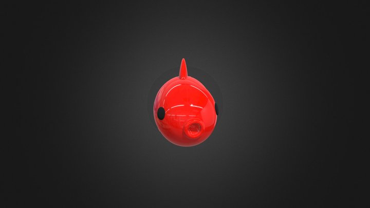 Stylized Rigged Fish 3D Model