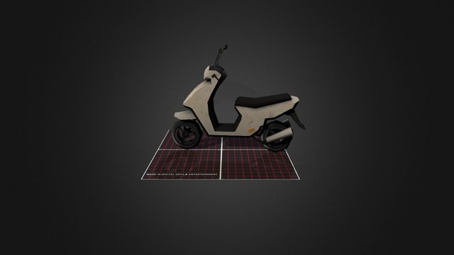 Scooter (White) 3D Model