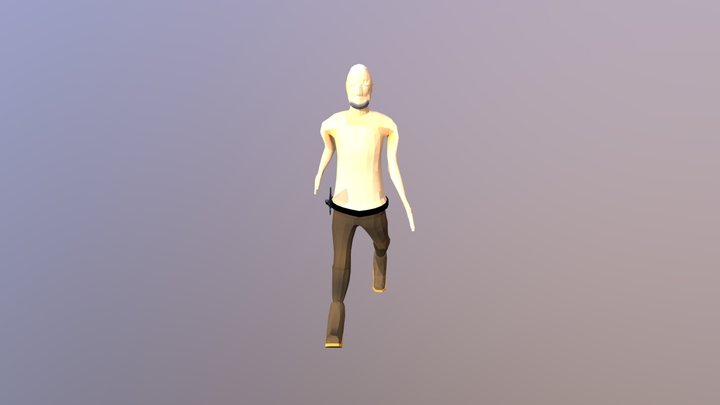Low poly character model 3D Model