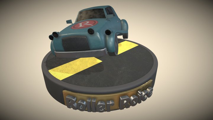 Old Car Figurine - Roller Roice 3D Model