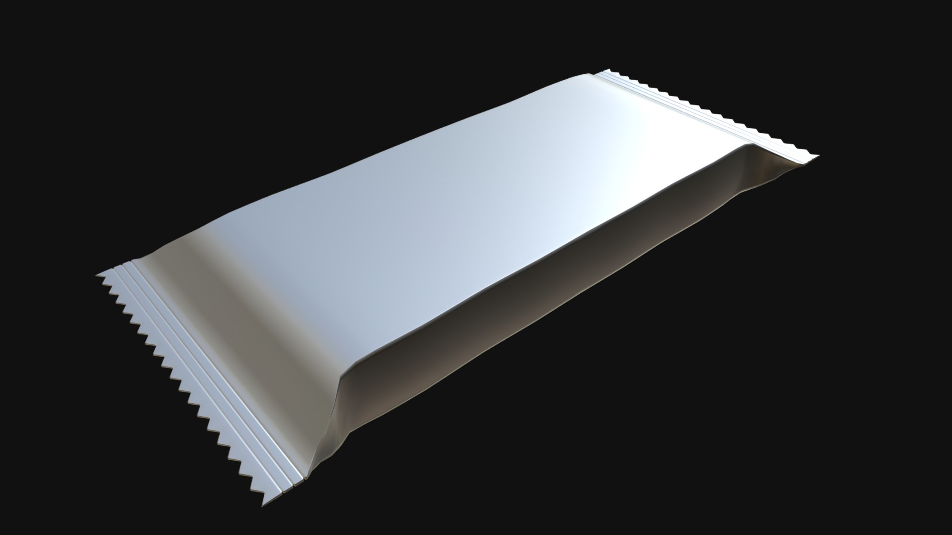 3D model Candy bar package - This is a 3D model of the Candy bar package. The 3D model is about a close-up of a book.