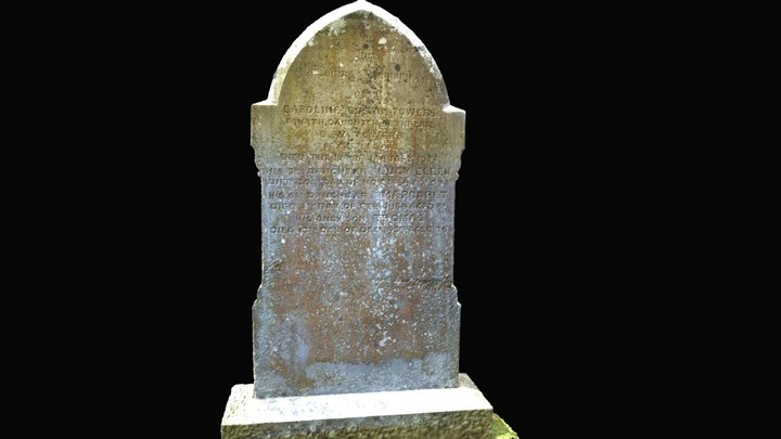 Towers Family of Castletown Headstone 3D Model
