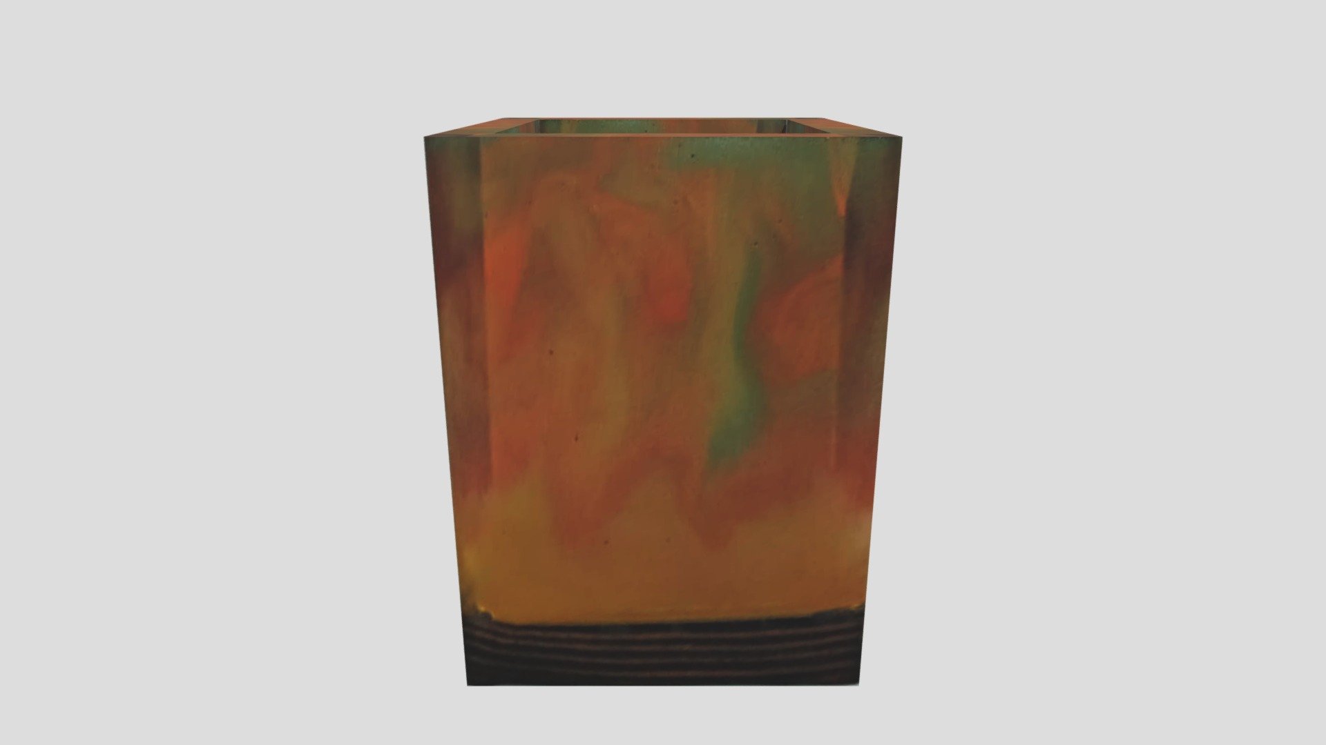 CANDLE BOWL EPOXY RESIN WOOD