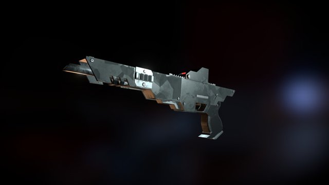 Blacklist 11mm - Heavy Handgun 3D Model
