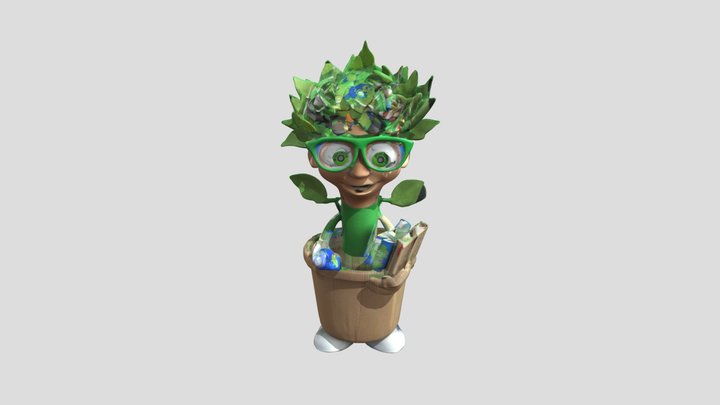 Figura reciclaje – Gratis 3D-model STL