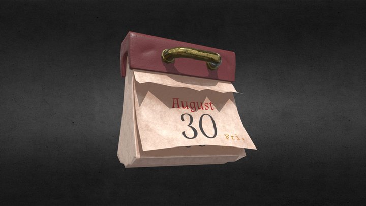 Calender 3D Model