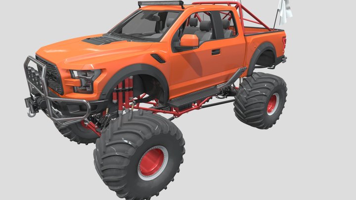 Extrem sport car 3D Model