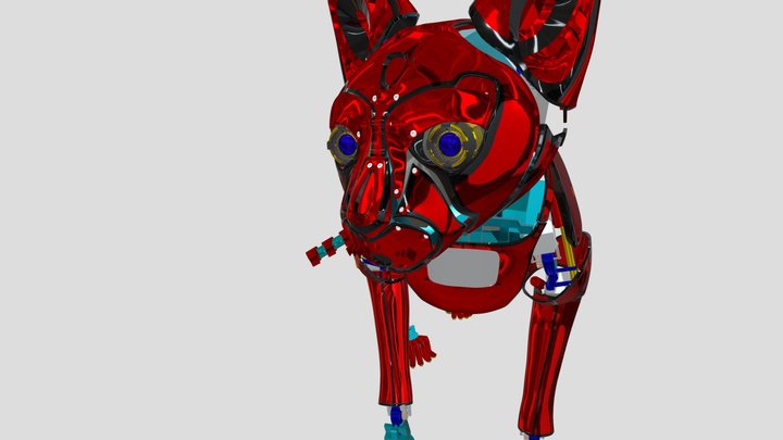 robot-cat-high-poly 3D Model
