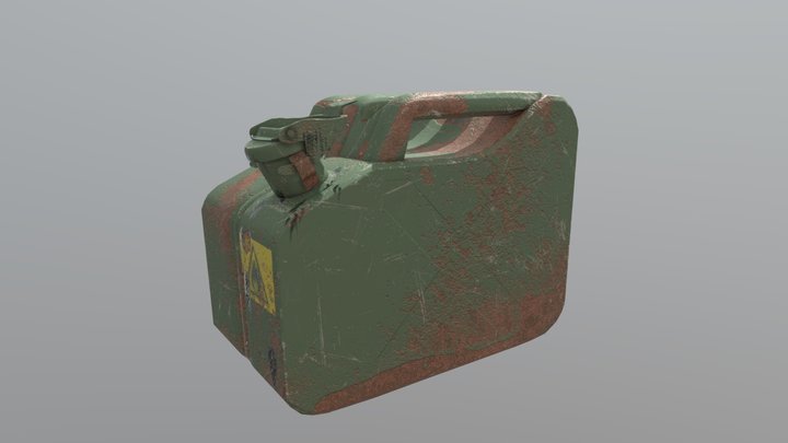 Metal Jerry Can 3D Model