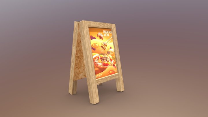 Wooden Sign–Chinese Food Menu|124 trisGame Ready