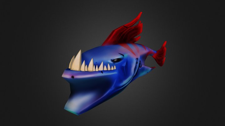 Bruce the Fish Low Poly 3D Model