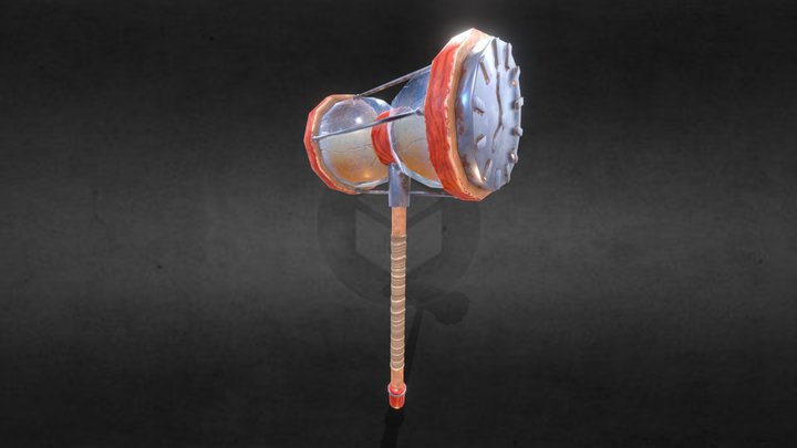 Hourglass Hammer 3D Model