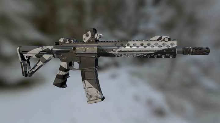 AR-15 Variation 3D Model