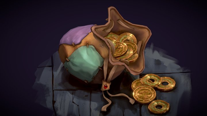 Arcane Coin Pouch 3D Model