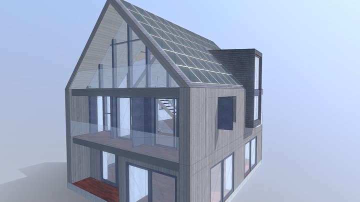 Prototyp Einfamilienhaus 3D Model
