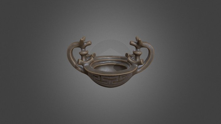 Cup with zoomorphic handles 3D Model
