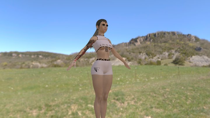 MODELO DAZZ AND CLO3D FVART3D MODEL CHARTER 3D Model