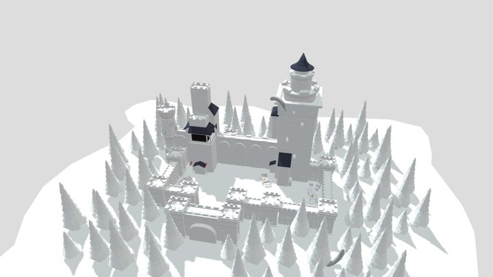 Castle Environment 3D Model