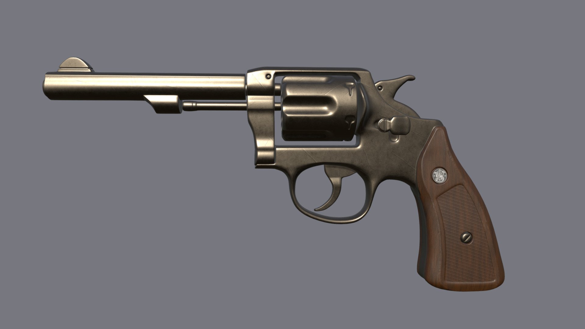 Smith & Wesson Revolver - 3D model by Donmon (@Donmon3) [799e21b ...