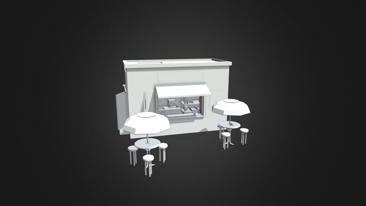Coffee Shop WIP 3D Model