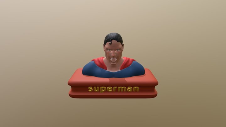 Superman enfadado 3D Model