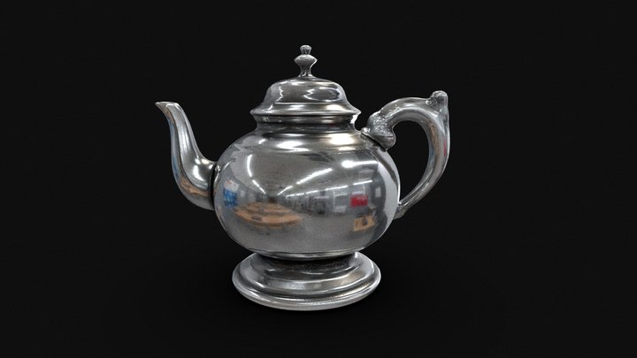 AI test - Teapot with reflective surface – Modello 3D gratuito STL